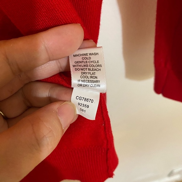 Cable & Gauge Red Cardigan Small - Picture 4 of 5